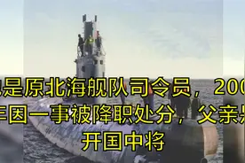 他是原北海舰队司令员，2003年因一事被降职处分，父亲是开国中将视频封面