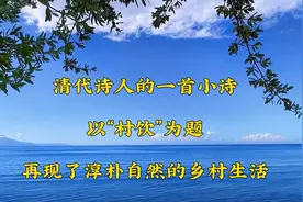 清代诗人的一首小诗，以“村饮”为题，再现了淳朴自然的乡村生活视频封面