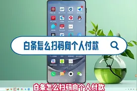 白条怎么扫码，向个人付款？