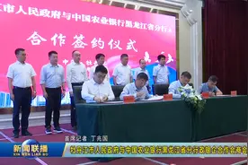 牡丹江市人民政府与中国农业银行黑龙江省分行政银企合作会议召开视频封面