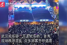 武汉欢乐谷被指秩序混乱 游客高呼退票：被挤到胸闷视频封面