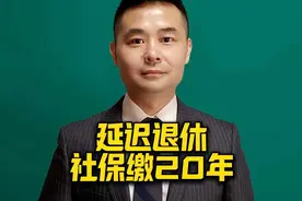 延迟退休详情公布，社保缴纳从15年延长到20年视频封面