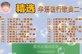 精选华语流行歌曲20首！点赞，收藏，转发，关注，好歌曲随时听。视频封面