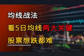 一根5日均线吃遍天，只要抓2个关键要点，天天坐乘股票主升浪