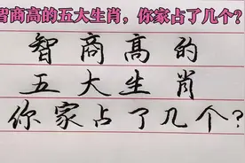 头脑聪明、智商高的五大生肖，看看你家里占了几个？视频封面