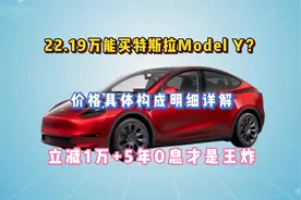 22.19万能买特斯拉Model Y？价格构成明细详解，5年0息才是王炸视频封面