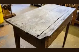 【200年木桌修复】百年古董大翻新！完工效果太惊艳了视频封面