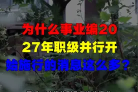 事业编2027职级并行引热议，消息疯传背后真相揭秘