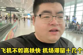 飞机不如高铁快 机场滞留十几个小时 航班延误连坐的地方都没有视频封面