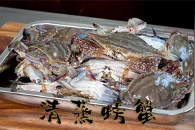 原汁原味的梭子蟹做法清蒸螃蟹，很简单加几片姜片就可以的蒸螃蟹视频封面