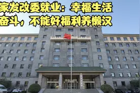 国家发改委就业：幸福生活靠奋斗，不能好福利养懒汉视频封面