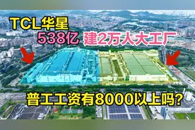 航拍：TCL华星，538亿建，2万人大工厂，普工有8000以上吗？视频封面