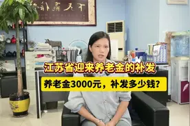 江苏省迎来养老金的补发，养老金3000元，补发多少钱？视频封面