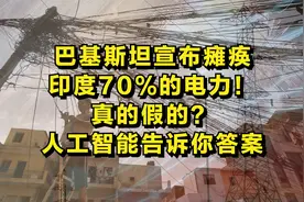 巴基斯坦宣布瘫痪印度70%的电力！真的假的？人工智能告诉你答案视频封面