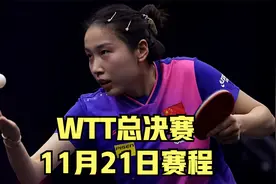 2024年WTT总决赛：11月21日完整赛程出炉