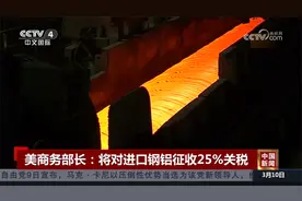 美商务部长：将对进口钢铝征收25%关税视频封面