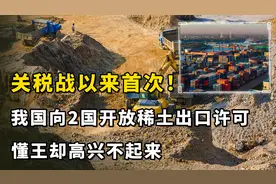 关税战以来首次！我国向2国开放稀土出口许可，懂王却高兴不起来视频封面