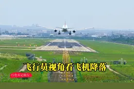 成都双流机场空港花田，飞行员视角观看飞机一架接一架降落，真爽视频封面