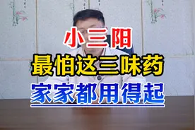 小三阳，最怕这三味药，家家都用得起。