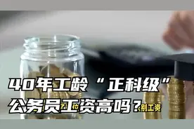 40年工龄“正科级”公务员工资高吗？看了金额后，高了还是低了？视频封面