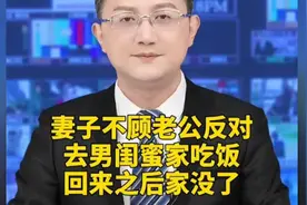 妻子不顾老公反对，去男闺蜜家吃饭，回来家没了！#情感  #夫妻感视频封面