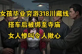 女孩毕业穷游318川藏线，搭车后被绑至寺庙，女人惨叫令人揪心视频封面