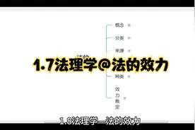 1.7法理学—法的效力#法律常识 #法律 #事业单位 #公共基础知识