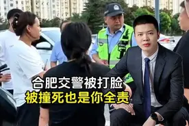 合肥交警被打脸，女子骑电动车横穿马路被撞倒，交警：撞死也视频封面