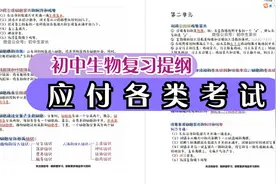 初中生物学习复习提纲（生物老师推荐）视频封面
