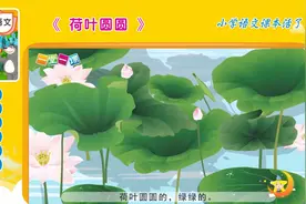 《荷叶圆圆》一年级下册小学语文课文动画，提升孩子学习兴趣！视频封面