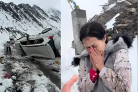 6名老人四川雪山自驾翻车1死1伤，自驾女子救下4人，官方回应视频封面