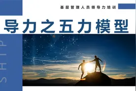 企业领导力之五力模型企业管理培训PPT模板视频封面