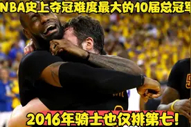 NBA史上夺冠难度最大的10届总冠军：2016年骑士也仅排第七！视频封面