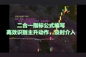 二合一指标公式编写，高效识别主升动作，及时介入视频封面
