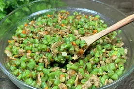 豆角馅大包子，实在太好吃了，教你调馅方法，出锅连吃3个不过瘾