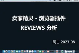 卖家精灵浏览器插件亚马逊产品评论Reviews分析-阿甘视频封面