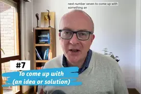 每天学一种表达come up with