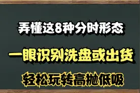 A股：弄懂这8种分时图，秒懂是洗盘还是出货，轻松玩转高抛低吸。视频封面