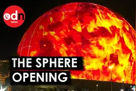 令人惊叹的拉斯维加斯球体场馆内部 幻彩夺目的灯光秀视频封面