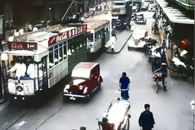 30年代的上海：不愧是远东第一大城市，南京路上的双层巴士太前卫视频封面
