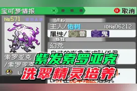 如何培养洗翠索罗亚克，紫发男神泰裤辣，口袋妖怪究极绿宝石5.5