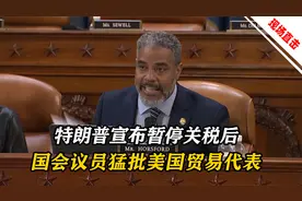 视频直击：特朗普宣布暂停关税后，国会议员猛烈抨击美国贸易代表
