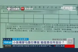小孩横穿马路致人十级伤残被判担责：由监护人承担赔偿责任视频封面