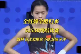 全红婵全胜归来！5253B终结比赛！教科书式表现拿下陈芋汐！视频封面