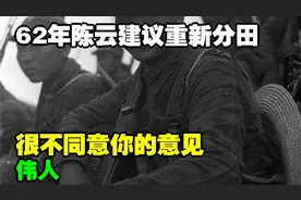 62年陈云建议重新分田，伟人：很不同意你的意见，但组织上没错视频封面