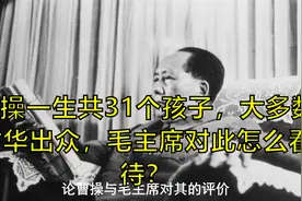 曹操一生共31个孩子，大多数才华出众，毛主席对此怎么看待？视频封面