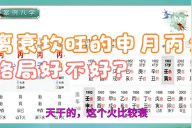 坎离：离衰坎旺的申月丙火，格局好不好？-《滴天髓》教学221视频封面
