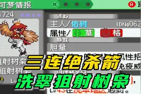 如何培养最强洗翠狙射树枭，三箭齐发，口袋妖怪究极绿宝石5.5