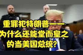 怪事！重罪犯特朗普——为什么还能堂而皇之地当美国总统？