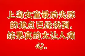 上海女童最后失踪的地点已经找到，结果真的太让人痛心。视频封面